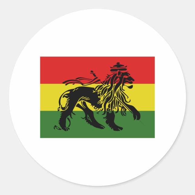 Adesivo Redondo Sinalizador Rastafari (Frente)