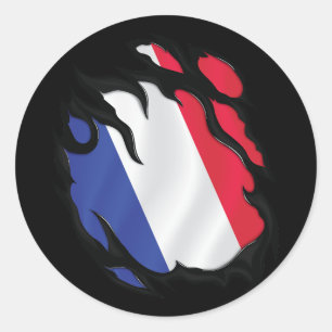 Adesivo Redondo Sinalizador Ripped France