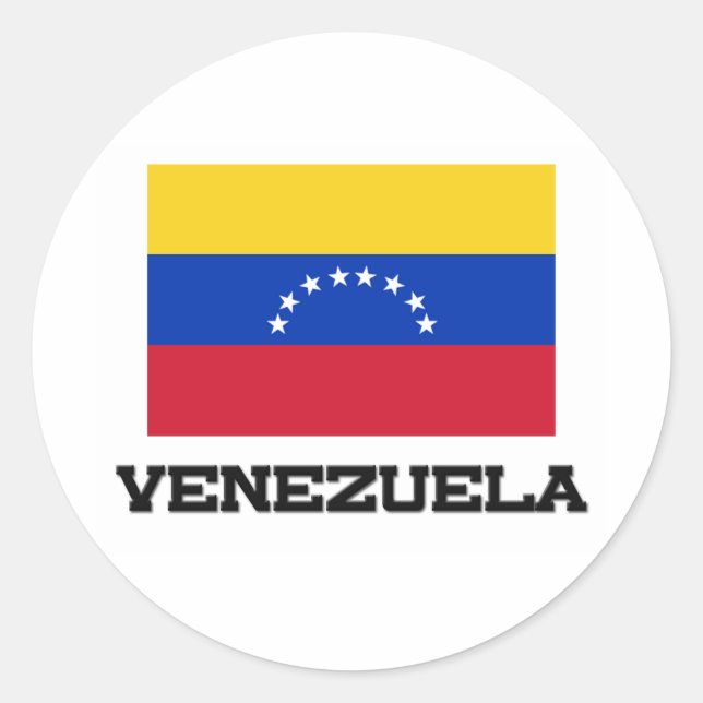Adesivo Redondo Sinalizador Venezuela (Frente)
