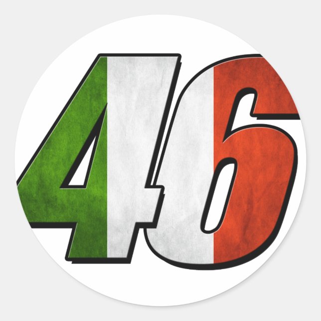 Adesivo Redondo Sinalizador VR46 (Frente)