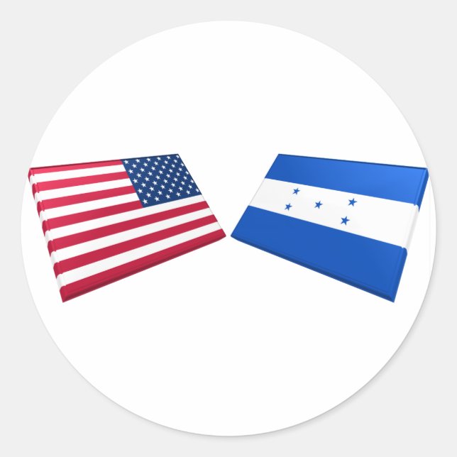 Adesivo Redondo Sinalizadores US & Honduras (Frente)