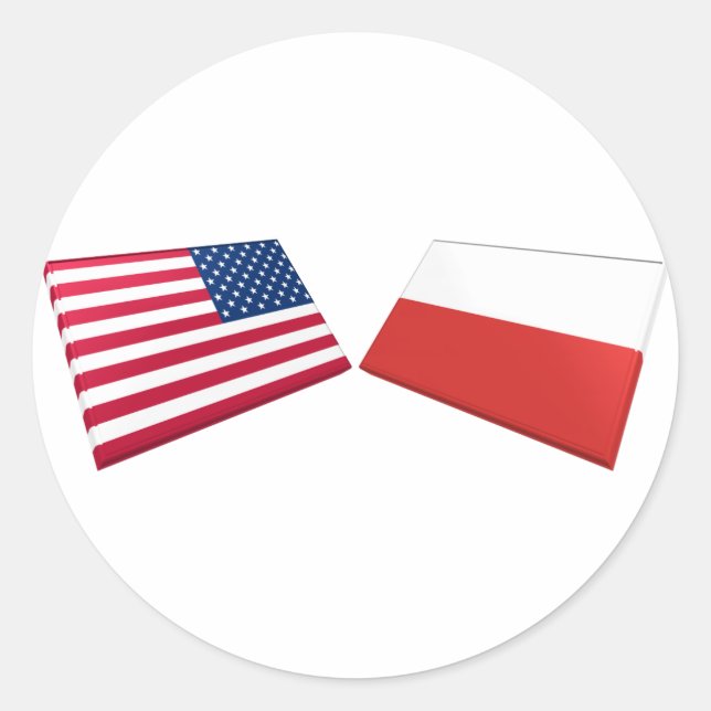 Adesivo Redondo Sinalizadores US & Polônia (Frente)