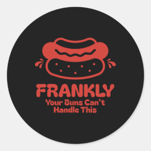 Adesivo Redondo Sinceramente, os teus trocadilhos não conseguem li