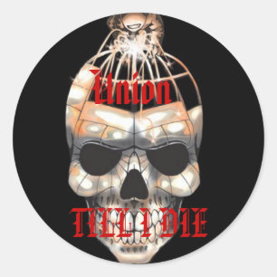 Adesivo Redondo Sindicato até eu morrer