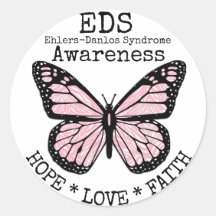 Síndroma de PInk Zebra Ehlers-Danlos EDS Sticker