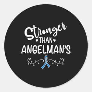 Adesivo Redondo Síndrome de Angelman Sensibilização 1
