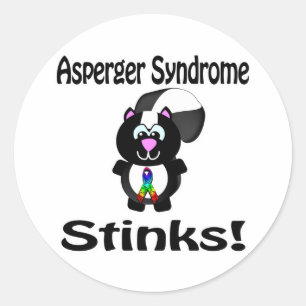 Adesivo Redondo Síndrome de Asperger Fedor Conscientização de Gamb