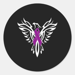Adesivo Redondo Síndrome de Consciência Roxo1
