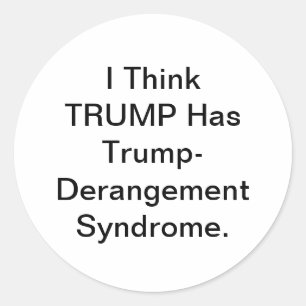Adesivo Redondo Síndrome de Trump-Nut Hankamer Artjunkhaus Arte de