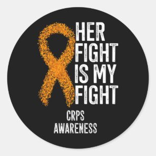 Adesivo Redondo Síndrome Regional Complexa De Dor A Luta Dela É A