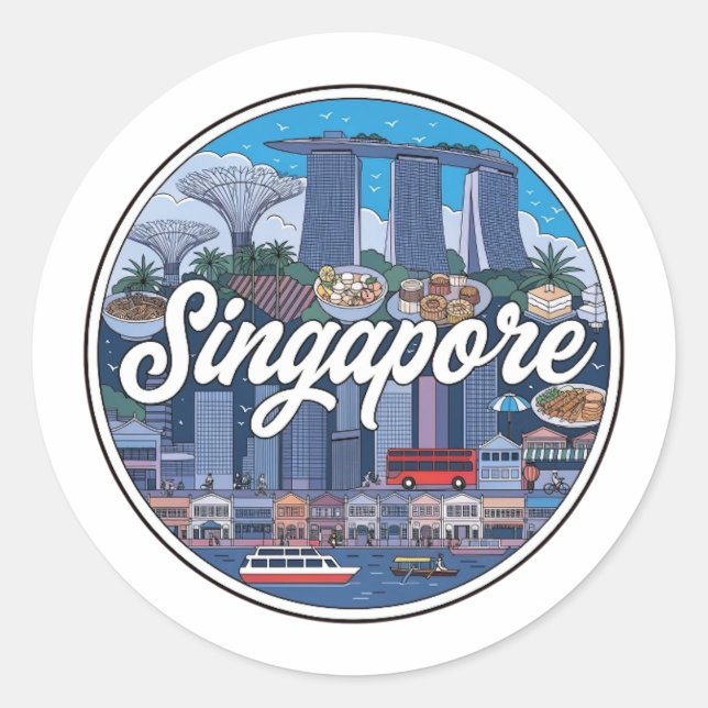 ADESIVO REDONDO SINGAPURA (Frente)