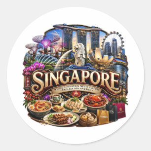 ADESIVO REDONDO SINGAPURA
