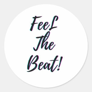 Adesivo Redondo Sinta O Beat