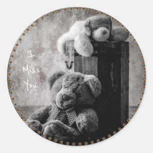 Adesivo Redondo Sinto Sua Falta