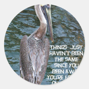 Adesivo Redondo Sinto Sua Falta.