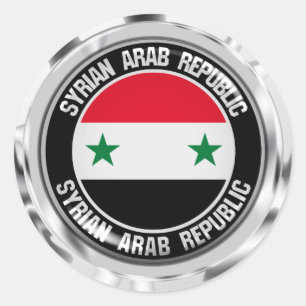 Adesivo Redondo Síria Round Emblem