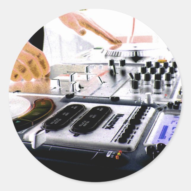 Adesivo Redondo Sistema DJ (Frente)