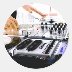Adesivo Redondo Sistema do DJ
