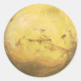 Adesivo Redondo Sistema Solar Planet Mars
