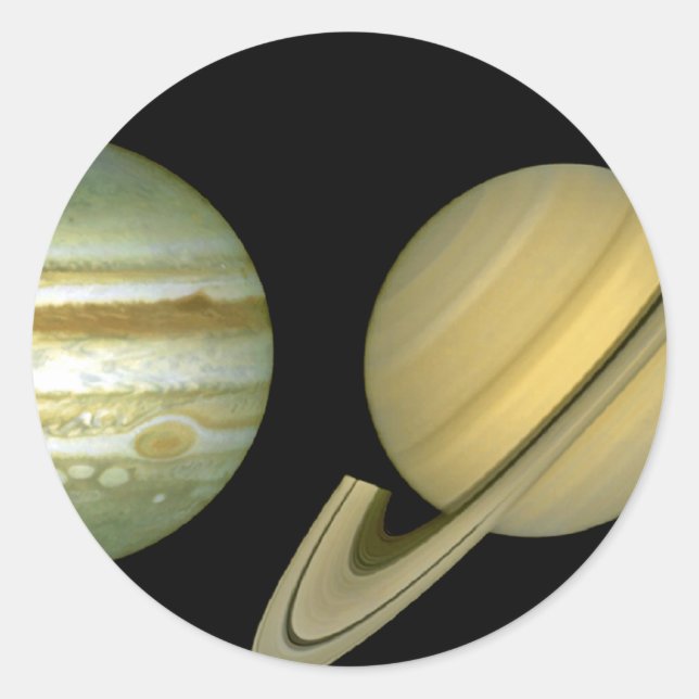 Adesivo Redondo Sistema Solar ~ Vista Longa (Frente)