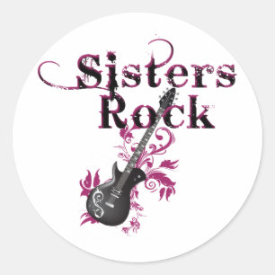 Adesivo Redondo Sisters Rock