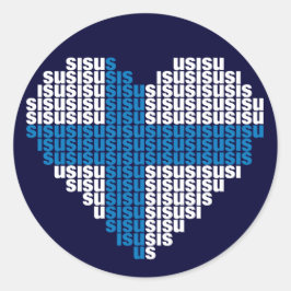 Adesivo Redondo Sisu Heart Sticker