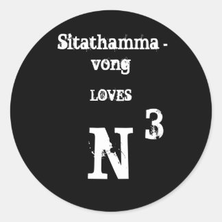 Adesivo Redondo Sitathammavong Sticker
