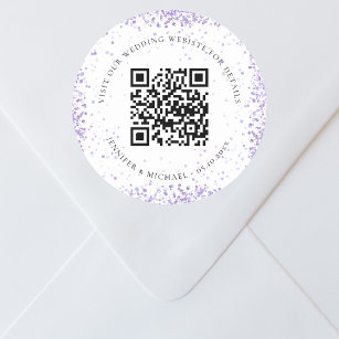 ADESIVO CHARADA INTERROGAÇÃO QR CODE 10x8,5 CM - BRANCO E LARANJA 