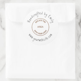 Adesivo Redondo Site para pequenas empresas de Artesanatos de logo