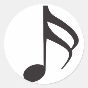 Adesivo Redondo Sixteenth_Note