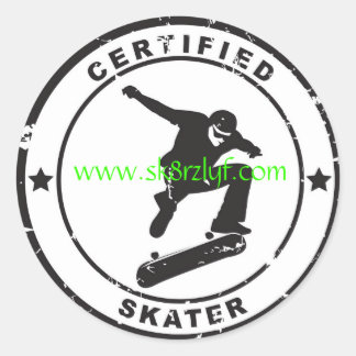 Adesivo Redondo Sk8r certificado, www.sk8rzlyf.com
