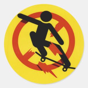 Adesivo Redondo skate