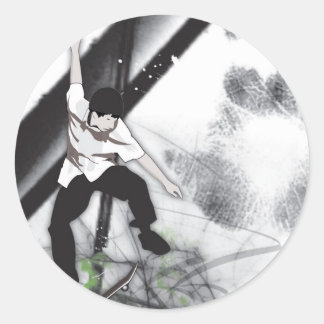 Adesivo Redondo skate