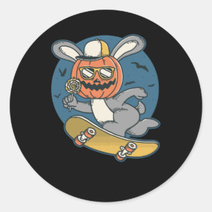 Adesivo Redondo Skate Bunny Jump