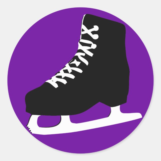 Adesivo Redondo skate de gelo (Frente)