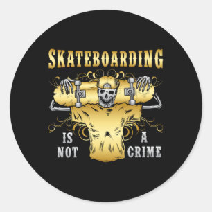 Adesivo Redondo Skate de skate Skateboard Idea