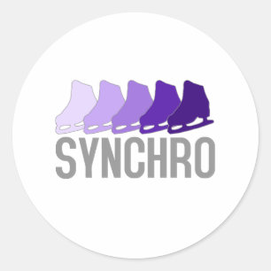 Adesivo Redondo Skates Synchro