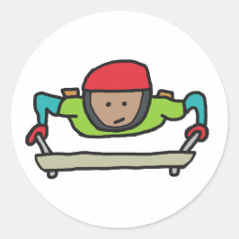 Adesivo Redondo Skeleton Bob