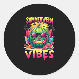 Adesivo Redondo Skeleton Summer Summerentre Vibes Watermelon Jack-