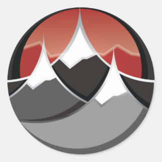 Adesivo Redondo Ski Life - Sticker