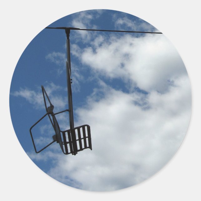 Adesivo Redondo Ski Lift e Sky (Frente)