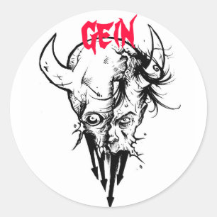 Adesivo Redondo Skinsuit de Gein