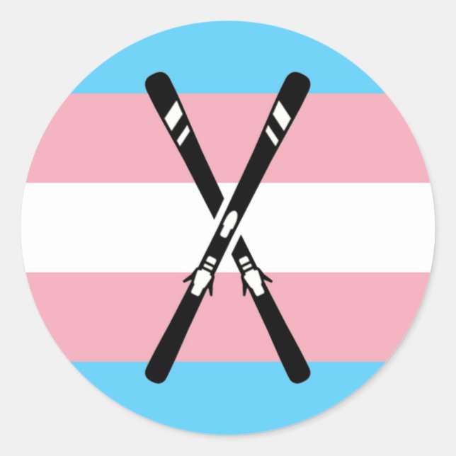 Adesivo Redondo Skis Trans (Frente)