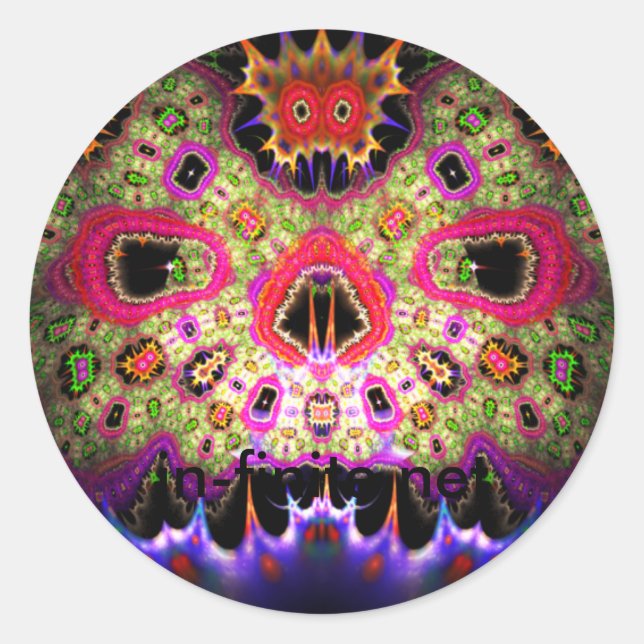 Adesivo Redondo SkullFace (Frente)