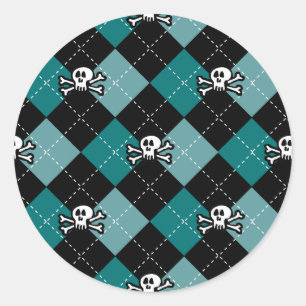 Adesivo Redondo Skullgyle