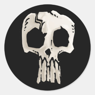 Adesivo Redondo Skullie Sticker