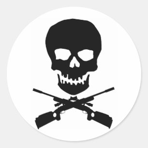 Adesivo Redondo skullxrifles