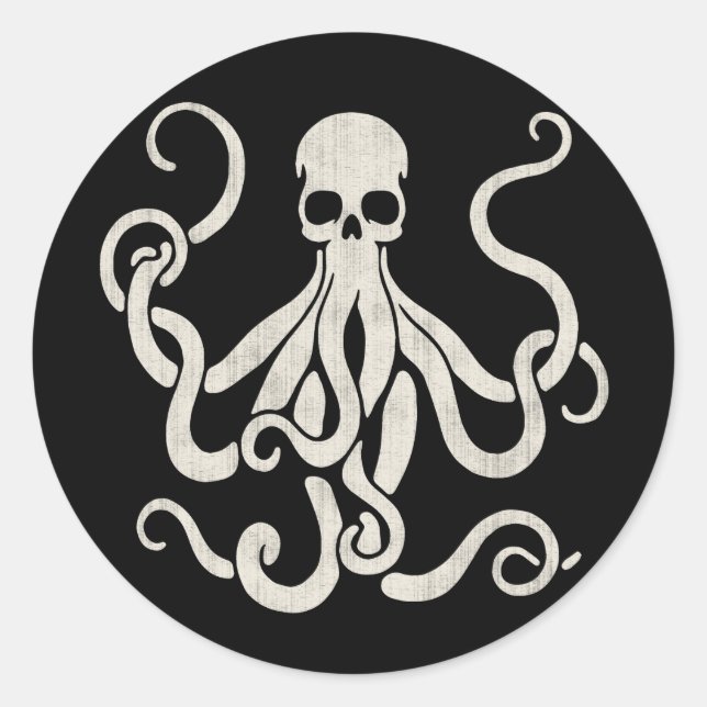 Adesivo Redondo Skultopus (Frente)