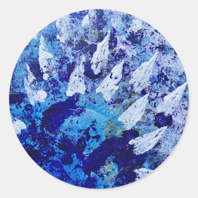 Adesivo Redondo Skyburst Art Stickers (Frente)