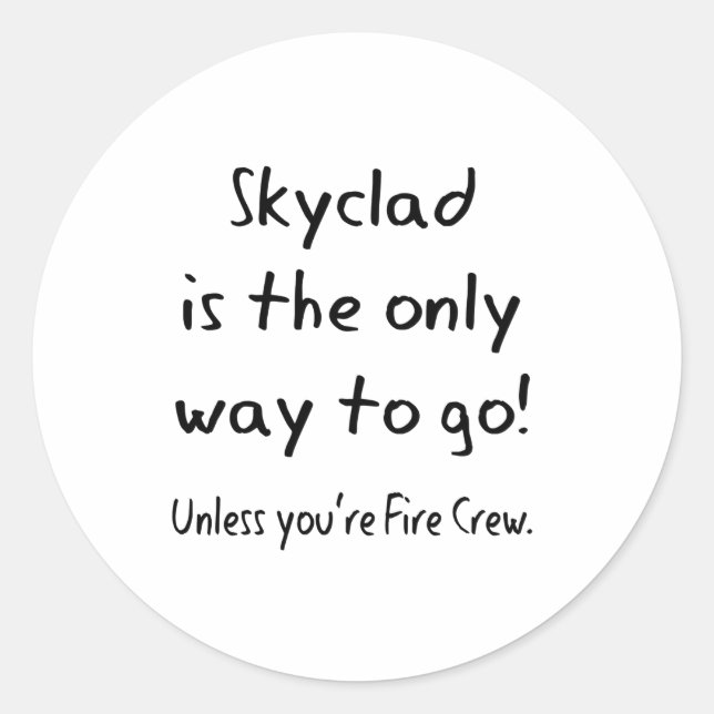 Adesivo Redondo skyclad (Frente)
